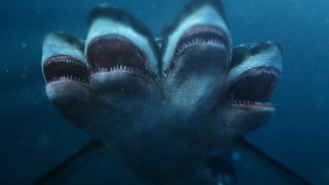 Нападение пятиглавой акулы