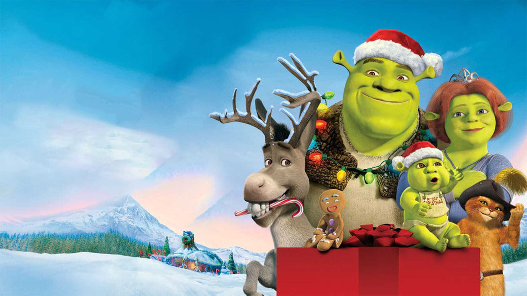 Шрэк мороз, зеленый нос