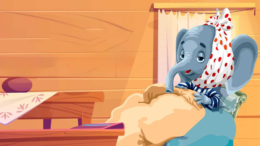 Слонёнок заболел